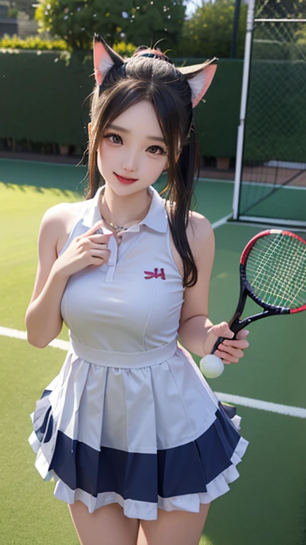 (NSFW), 1womanl, Solo, 24 year old, 7headed body, (cute  face), (Ideal ratio body proportions), ((Composition from head to thigh)), Table tennis hall, Table Tennis Uniforms, Sleeveless, a miniskirt, erectile nipple, Cameltoe, Sexy body, Wet, Smiling smile, short-hair, Dark hair, small tits, A slender, Small buttocks, beauty legs, Skinny Legs, surrealism, Cinematic lighting, depth of fields, One-person viewpoint, F/1.8, 135 mm, nffsw, masutepiece, ccurate, ((Anatomically correct)), Textured skin, Super Detail, high details, High quality, awardwinning, Best Quality, hight resolution, 8K