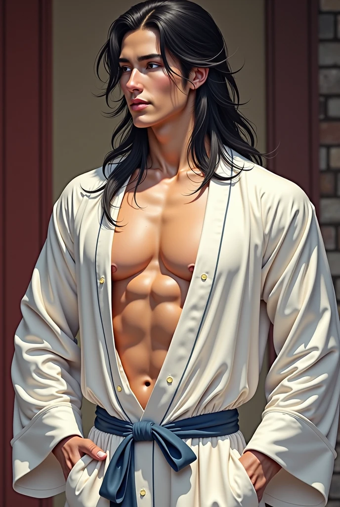(RAW photo, best quality), (realistic, photo-realistic:1.3), masterpiece, an extremely manly and masculine, extremely detailed, CG, unity , 2k wallpaper, Amazing, finely detail, extremely detailed CG unity 8k wallpaper, huge filesize, ultra-detailed, highres, absurdres, soft light, pietroboselli person, tan skin, detailed fingers, extremely detailed eyes and face, beautiful detailed nose, beautiful detailed eyes, light on face, looking at viewer, (1man, mature face), realistic face, realistic body, underwear, shirtless, big bulge on underwear, big rounded ass