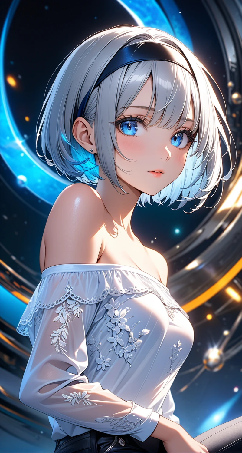(evening dress),mature women, grace,The background is starry sky, antioxidant_mary rose, 1 girl, black choker, ultra high definition, extreme speed, masterpiece, accurate, anatomically correct, textured skin, super detailed, high detail, high quality, best quality, high resolution, 4K