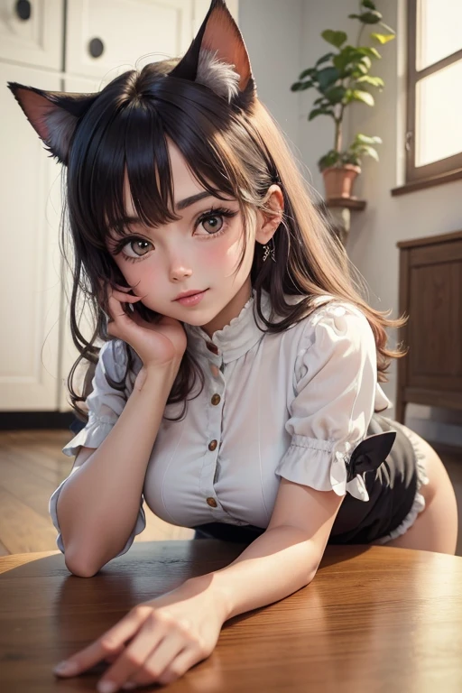 Shiba Inu girl rural scenery、Sexy pose、Super big breasts