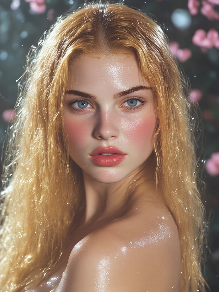 (1girl:1.3),realistic erotic photograph, photorealistic:1.4
official art, ultra detailed, beautiful and , frail and blonde innocence, glistening cumdrenched, beautiful, masterpiece, best quality, cum dripping from naked skin, floral, flowers, cumstains, nostalgic german beauty, museum, godrays, farm, marilyn monroe long goldilocks, big round innocent eyes, freckly caucasian, messy updo,
big breasts,(naked), fit, soft muscles, cinematic lighting with deep dramatic shadows and nostalgia