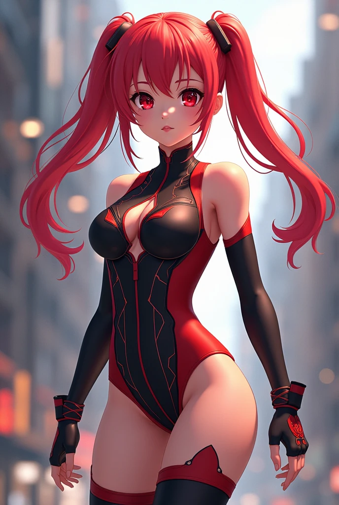 view from behind、show your butt、The emphasis is on the butt、actual、Super high chroma、8k、Long red hair(((30 year old woman)))、((((She was wearing a black and red competition swimsuit。))))、competitive swimmer、big breasts、Thick thighs、Pay attention to muscle development。競泳プールolympic Comcompetitive swimmerics stadium 美しい顔, Highly detailed face and skin textures, express disdain,(Eyes have small wrinkles, double eyelids, thin eyebrows, glitter eyeliner: 1.2, natural cheeks, skin shiny, White skin,, (glossy lips: 1. 4),Sweating 1.0、(((vitality)))