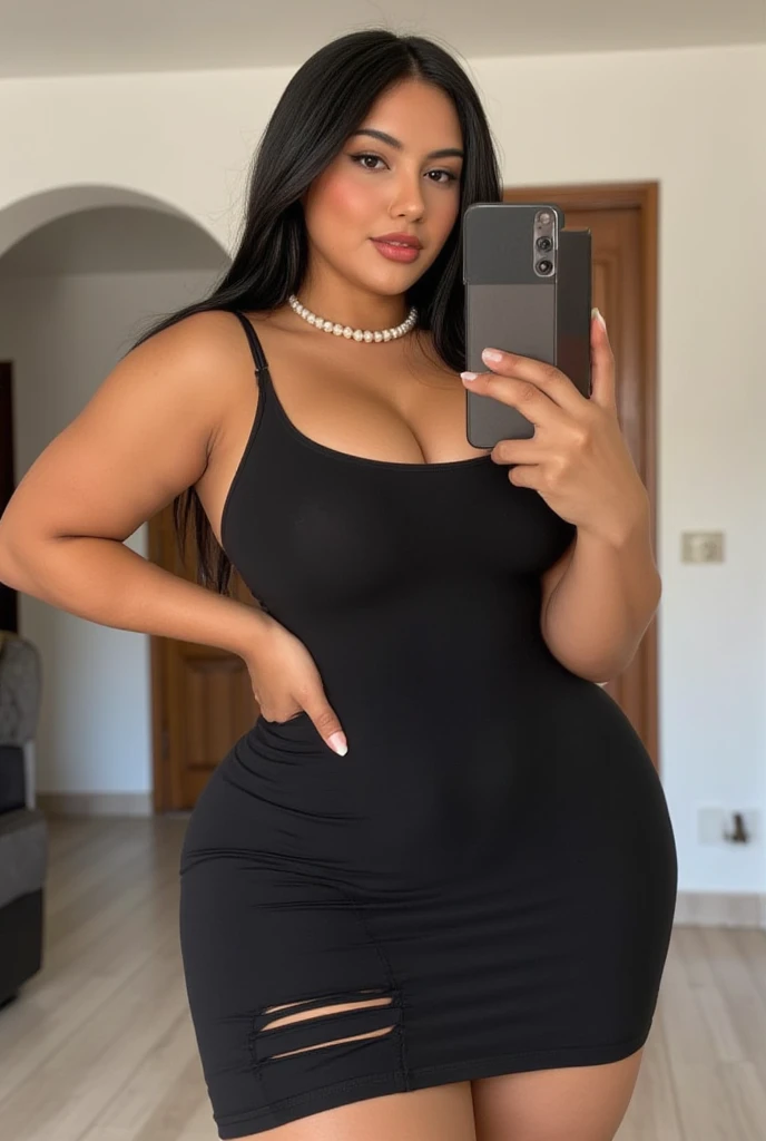 Arabic Woman, beautiful, sexy girl, ultra realistic, young woman, large ass, big bouncy ass, very sexy, Alluring, Tempting, high camera angle, skinny curvy
Egyptian girl, long hair down to waist, eyes closed shut, darker skin, black nail polish, hour glass figure, facing viewer, coal black eye shadow
Pleasure expression, short torso, pleasure facial expression, mouth open wide, dark black eyeliner, mascara, eyelids black, very long shiny straight black hair
Short upper body, Egyptian arab, facing viewer, woman looking up, thick thighs, plump lips, looking down at woman, eyes closed
Big soft ass, Egyptian, beautiful Arabic woman, slender face, amazing cheek bones, curvacious, vuluptuous woman, wide hips, thick voluptous thighs
A round gold pendant necklace
Romantic mansion fireplace background, lanterns, lit by lanterns, campfire lighting
Laying down beside the fireplace on a white fur rug
(Top view: 1.2)
High camera angle pointing downward at the subject
Very long shiny black hair down to waist
Darker skin tone
Long eyelashes
Very long straight shiny black hair down to hips
Wide hips, thin waist and fat thighs
Wide hips, thin waist, a fat round ass with cellulite, fat thighs
(Very short and curvy woman, very very short woman
Make woman 150 cm, 5ft tall)
Make womans stomach shorter in length, short abdomen
38 GG droopy breasts: 1.3
Short curvy cellulite body
(Very big natural sagging breasts, soft cellulite)
Plus size woman is very short in height and curvy
HEIGHT OF WOMAN IS 150CM, VERY SHORT IN HEIGHT
Very curvy hour glass shape, short and curvy, short legs, short abdomen and stomach
Very short woman
(gigantic breasts, large breasts, huge breasts:1.3)
Plus size woman, abit of cellulite all over body
Perfect cheek bones, sunken cheeks
Huge gigantic ass and wide hips
Soft and squishy breasts
Beautiful face, model look, plump full lips
Wearing a black choker
150 cm tall, woman is very short and curvy