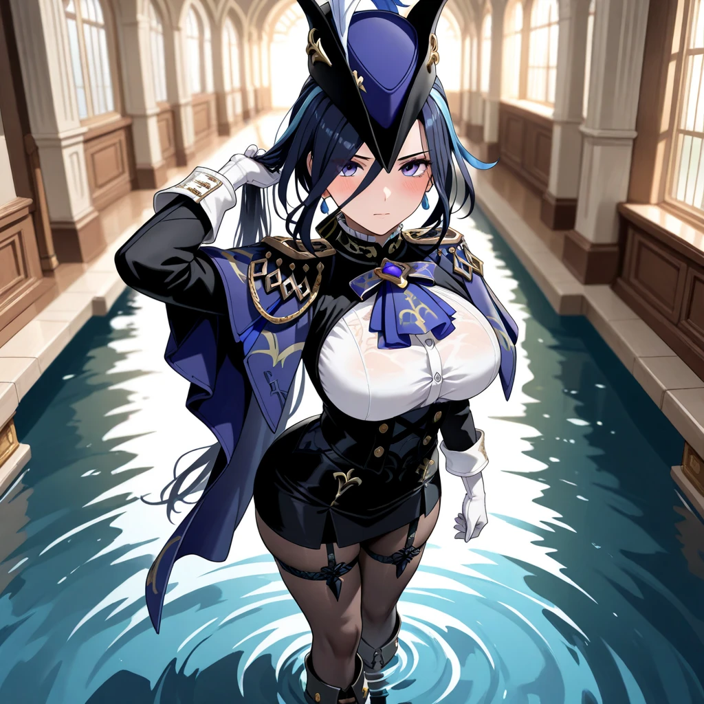 (Highest quality), (masterpiece), ((beautiful:0.75) pretty girl:0.75), [Clear and clean] Pixiv (figure), (Roxy Migurdia:1.25), (blue eyes, Blue Hair, bangs), ((Brown cape)), (Witch Hat, Braiding),NSFW,tentacle bound arms,tentacle bound legs,(many tentacles:1.7), ((tentacles sex)), ((vaginale)),(tentacle pit:1.5),((rollng eyes)), troubled eyebrows, drool, orgasm, ((close mouth)), (clench teeth),cum on body,cum on clothes,bukkake,excessive cum,cum string,cum overflow,cumdrip,leg up,(standing),(((Suspended on tentacles))),medium breasts,((blue hair)),((braided hair)),(low twintails)),Two legs,