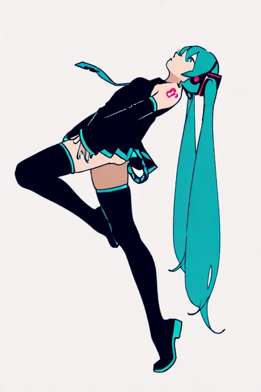 Full body image of Lucy Loud from The Loud House, full body in image, wearing her original outfit (black dress, black and white striped stockings, black shoes), long black hair covering her eyes, female body, small and mysterious body, dynamic pose, detailed pose, simple background, expressive face showing a stoic expression, focus on face, line art, sketch
