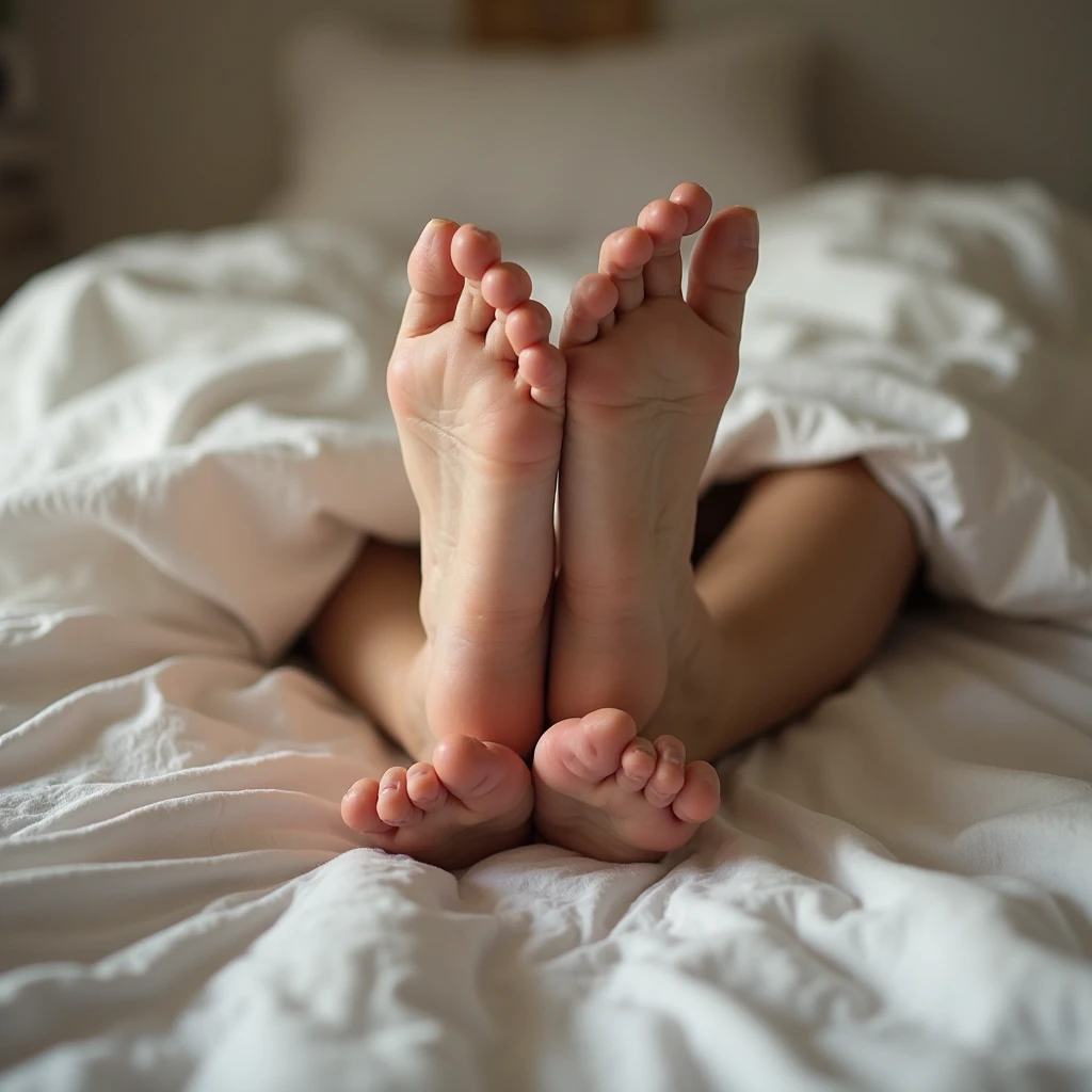 cinematic film still of <lora:perfection style:0.1>
<lora:detailed:0.1>
<lora:Chiaroscuro Lighting Style:0.3>
<lora:feet v2:0.3>
A perfect photo of a woman sitting on a bed with her crossed bare feet up, shallow depth of field, vignette, highly detailed, high budget, bokeh, cinemascope, moody, epic, gorgeous, film grain, grainy