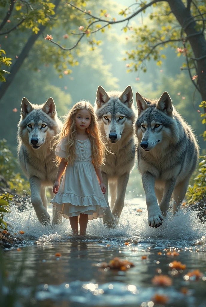 A 3 wolf and golden boy