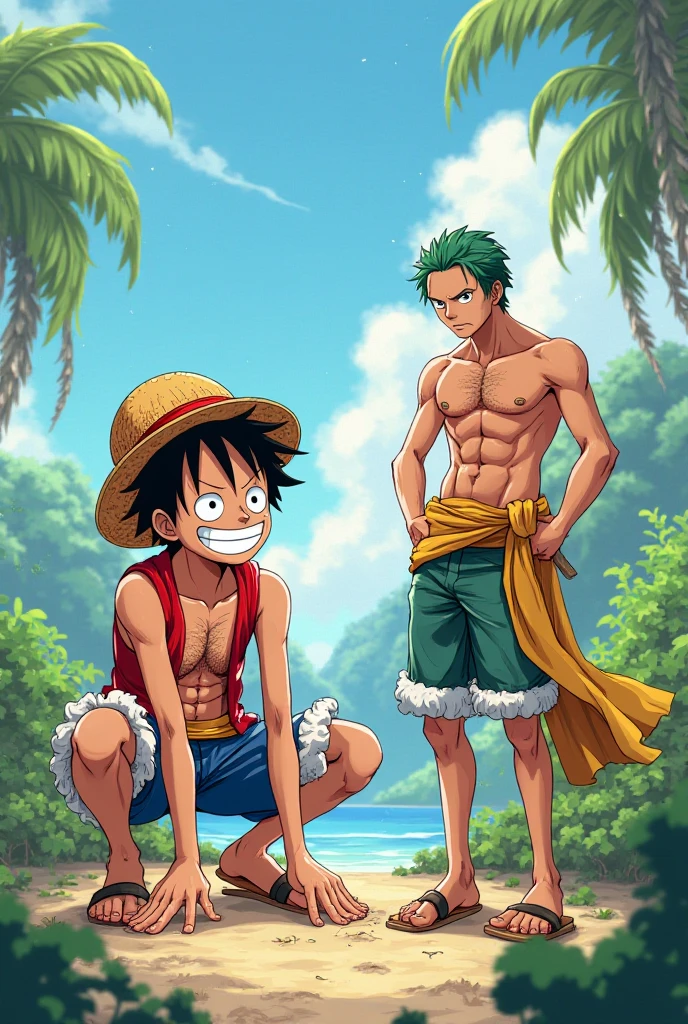 Luffy and zoro on boxers 