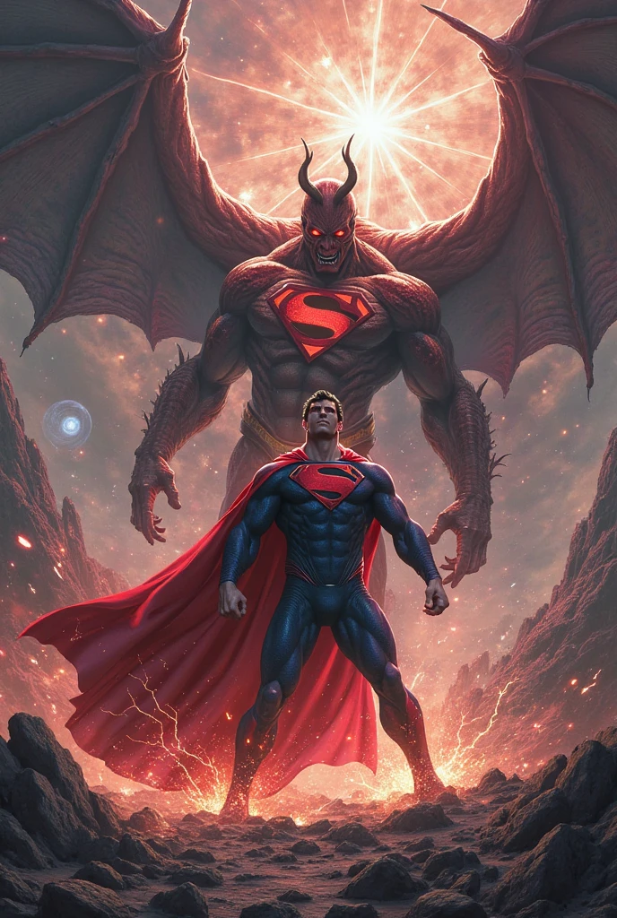 Pepsiman fighting Satan