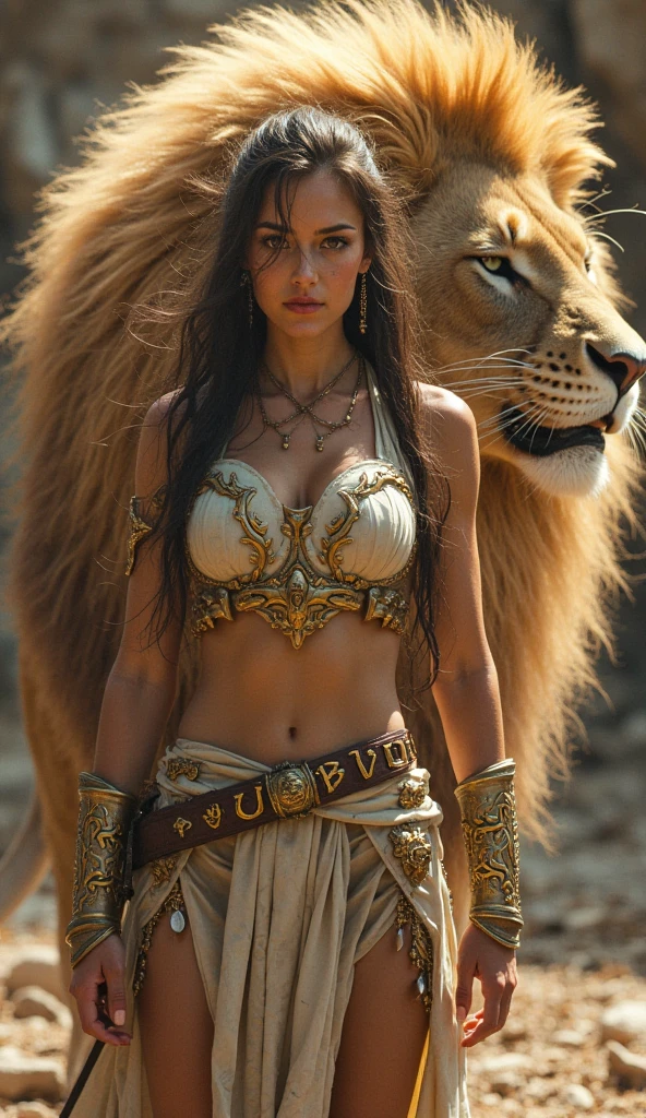 Triss Merigold longhair as Greek goddess Aphrodite large beasts 
