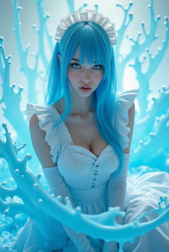 I created a Disney version of Raounzel using a blue hair cream tube hydration stage hair schedule 