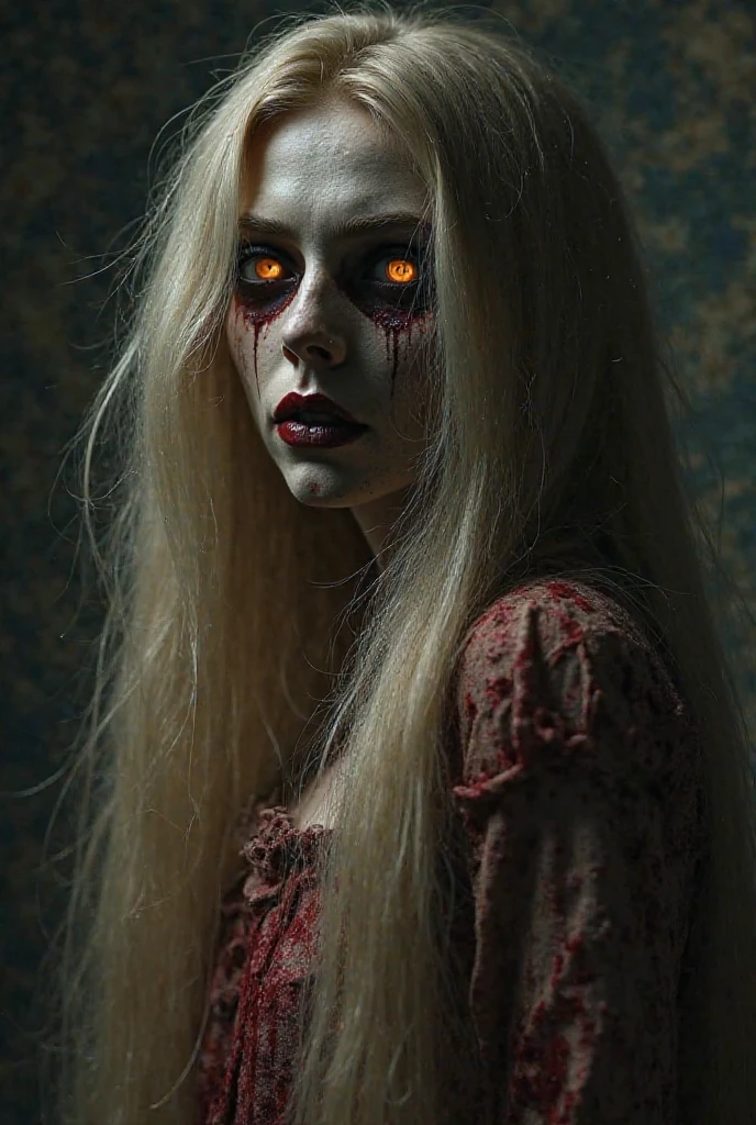 (anime, digital paint, old woman revealing her evil true nature, sinister and creepy, white hair and red eyes, watching the children with a sly smile, dark and twisted interior of the candy house, ominous atmosphere with dim lighting and strange artifacts)