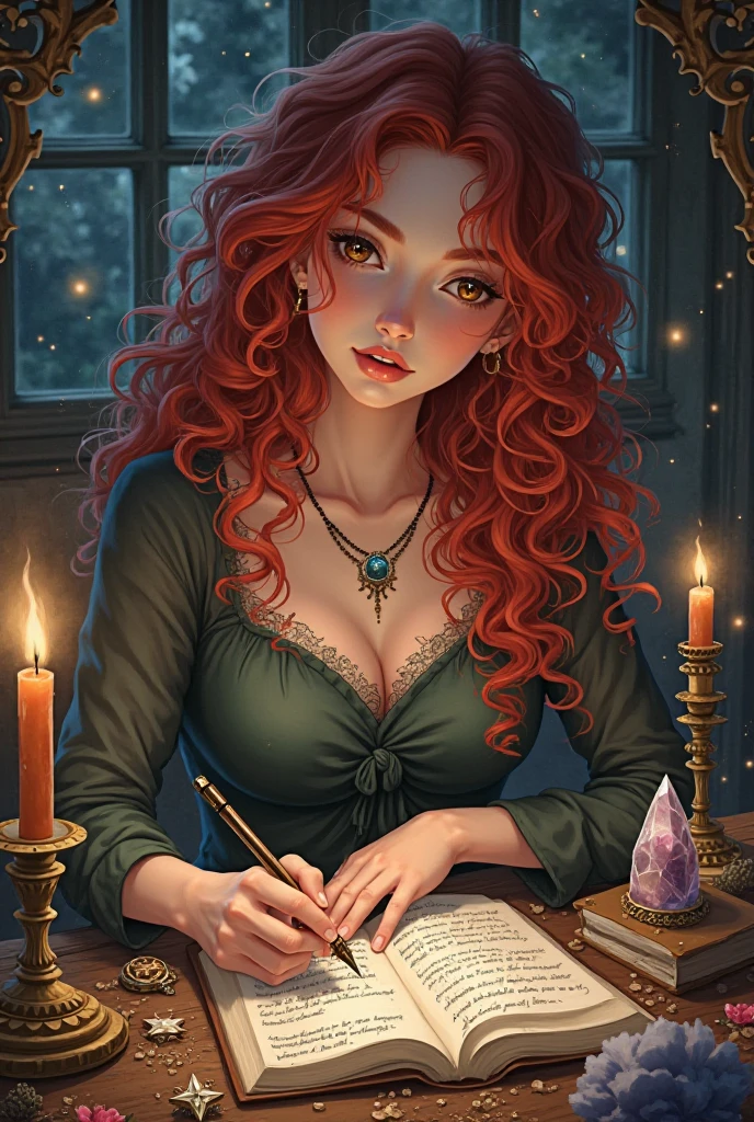 A redheaded woman sings, dressed only in veils, dancing on the moon as she dreams, painting of the moon's craters, many inappropriate objects, lots of intimate underwear, fishnet stockings, lace bolero, books, make-up accessories, surrealist painting, magic realism, bizarre art, subtitle at the bottom of the picture "Où est mon ami Pierrot?" in beautiful blue and gold letters.