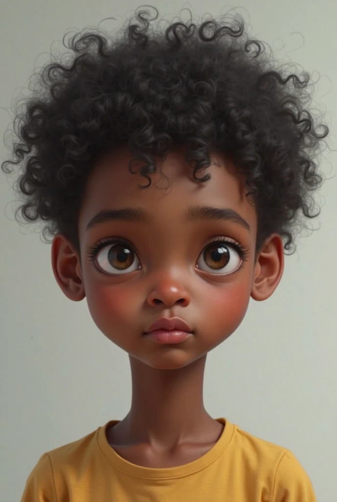 a 13 year old black girl with curly hair