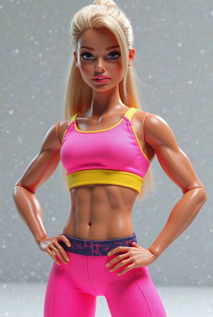 ((((masterpiece, best quality)))), ((35 year old)), (((Curvy))), ((Buff)) ((Norwegian woman with long blonde hair)), in ((white tanktop)), ((white high cut cotton panties)), ((Large Hips)), ((Standing in a cluttered locker room)), (((realistic Action figure, toy close up, detailed figurine)))