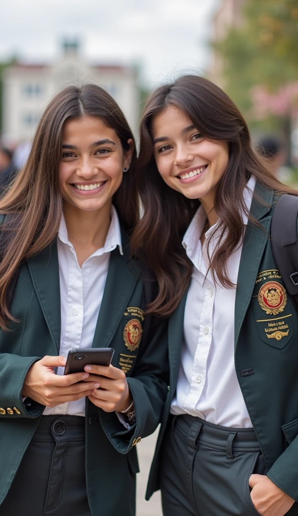 la misma chica graduandose de la universidad con sus amigos