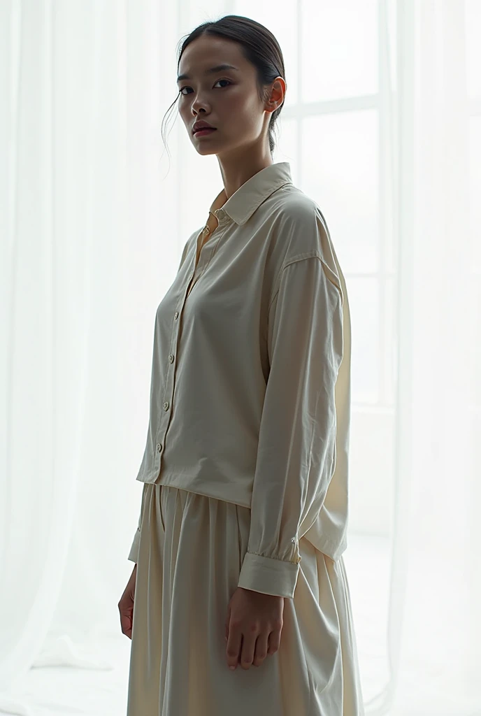 high quality oversized white shirt
