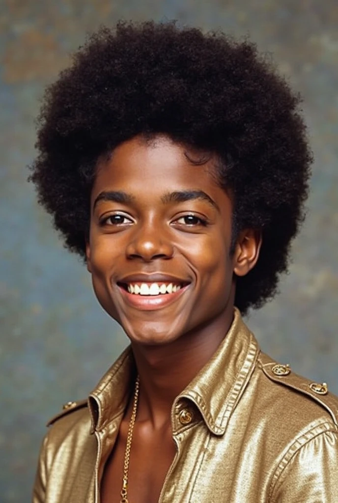 foto do Michael Jackson preto, afro hair as a child