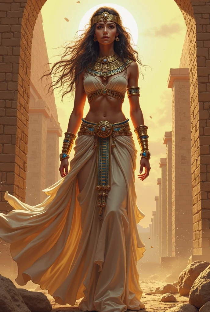Egyptian God Isis with his scary aura