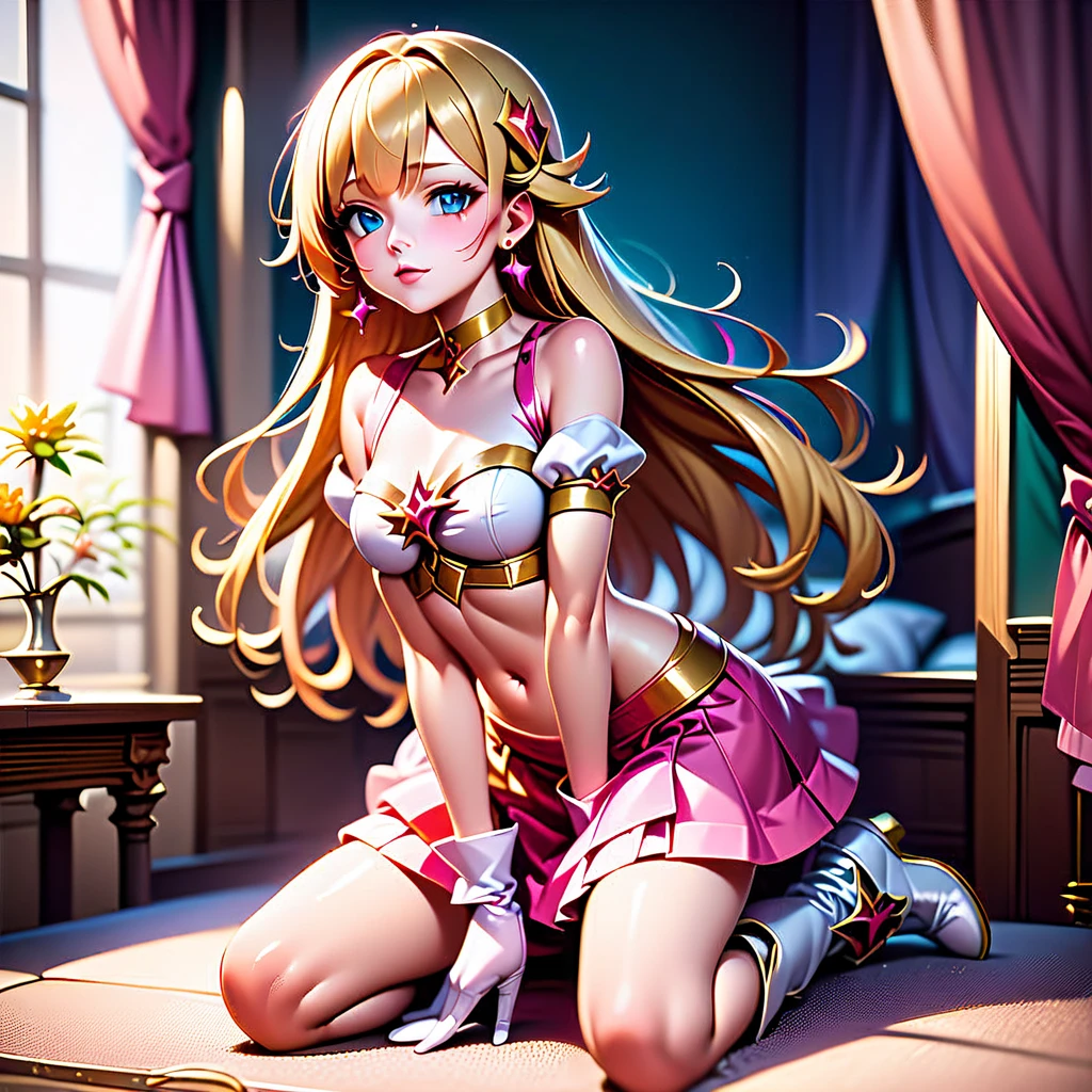hight resolution, top-quality, ultra-quality, The ultra-detailliert, lighting like a movie、full of sweat、Wearing sweat、(((((sexy precure wedding)))))、、、(My whole body is sweaty、after sex、spread legs and show off pussy、not wearing underwear、accurate anatomy、beautiful nipples、protest、angry face、blush、masturbation、Show your)、Obscene atmosphere、Front Camera Angle