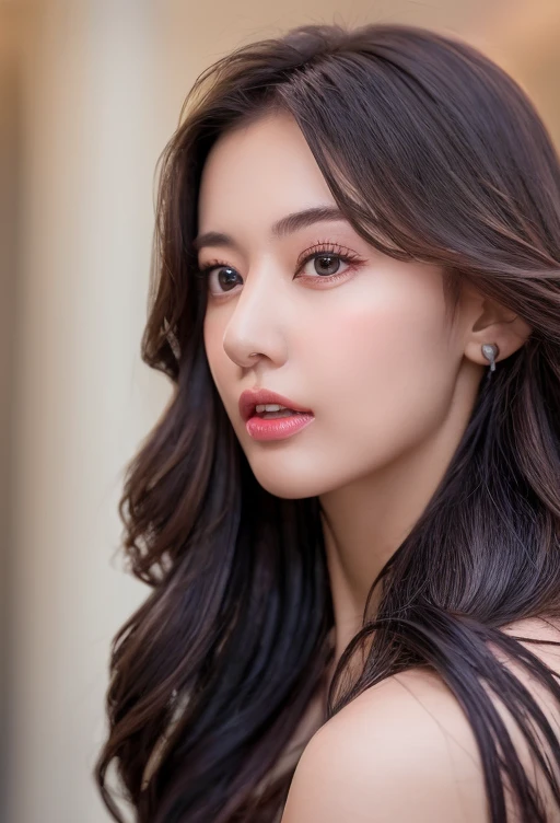 (Extra large chest: 1.6), Very detailed and beautiful, masterpiece, Highest quality, Ultra-high resolution, 16K, Realistic, Super detailed, 1 girl, amount, Black Hair, alone, ((Very sensual) ), I narrowed my eyes., Dark Eyes, Sparkling eyes, Black Hair, gloves, dress, Fine Jewelry, Earrings, Sharp Eye, Elbow Groove, She tied her hair up and raised her hands, A see-through bra that fits perfectly to your body, Diverse and bold, Long Eye Makeup, Narrow eyes, smile, lipstick, Intricate petal pattern, Rim Light, Backlight, pastel colour, Studio Lighting, --My fingers and body are fine.,