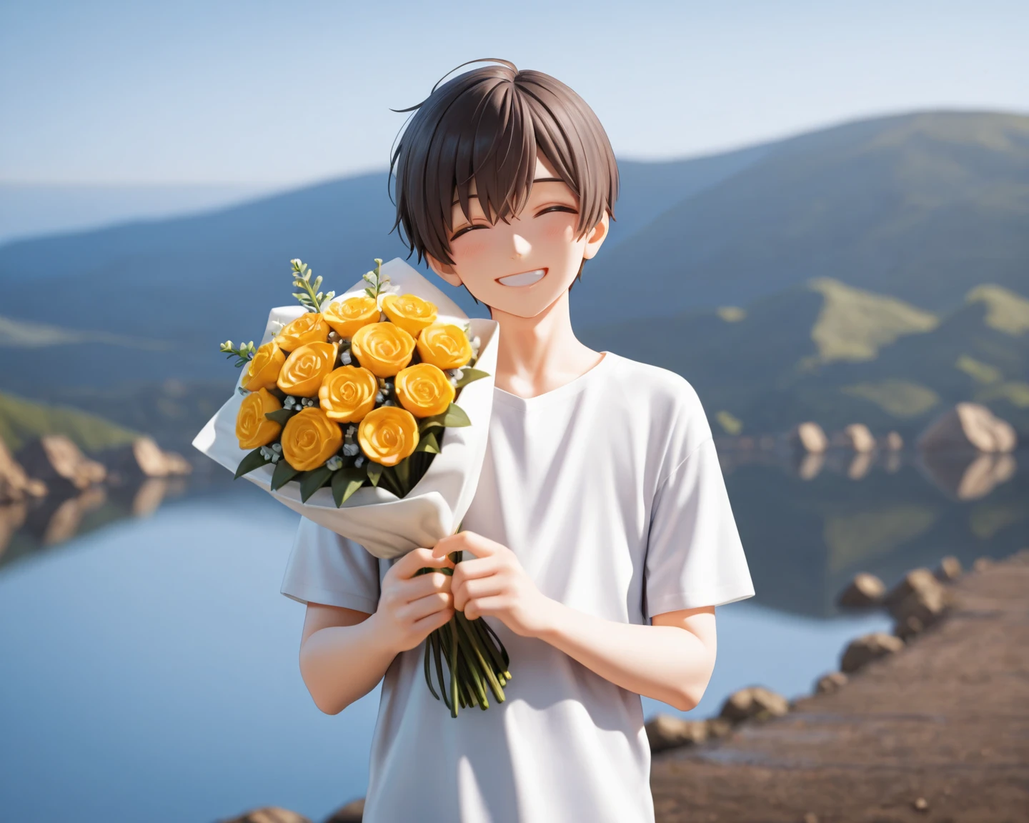 Sun flower、A boy who is bright and warm as the sun and always smiling、Richness、Yellow energy、Father's love、Strength、kindness、Richness、Provide more and more of what you can do、Lump of Love、Rainbow blue sky、universes、Beautiful steppe、Mysterious art、The Mystery of the Sky、Fantasyart、Distant sky、Lumiere、Shines、Inner peace