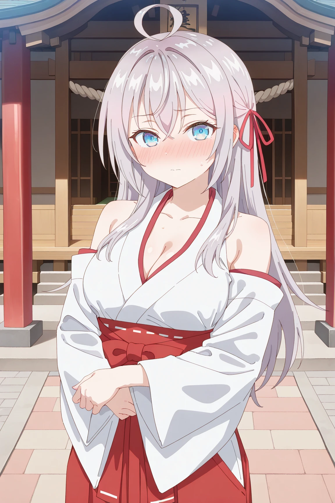 Transparent hair、hime-cut、Golden Eyes、eye glasses、ssmile、early teenage girls、flat chest、Thin pubic hair、Beautiful open legs、Japanese houses、realisitic