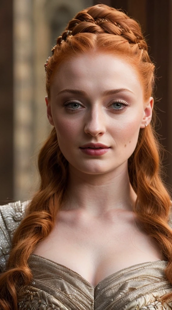 ( Photograph of Sophie Turner as hot sexy queen ) (random photo , full body shot, thick figure, fleshy body, tall woman ) Alayne Stone, Gorgeous Woman, Thick figure, bulky figure, fleshy body, juicy lips, insane details, high level of edits, Queen, queen lady, Lady of Winterfell, Wardeness of the North,) the de facto Lady of the Eyrie, 40 years Old, she a Full growned mature lady now, beautiful mature lady, the queen, milf beauty, mature queen, a captivating woman, beautiful queen, empress, mediaeval queen, alluring appearance, unrivaled beauty, , mediaeval erotic costumes, a Game of Thrones-inspired costume, a close-up of a woman from the middle ages, scene from "Game of Throne," deep cleavage, warrior princess, healthy body, perfect thick body, attractive figure, fleshy body, style of "Game of Throne,", stunning woman, dress made of leather clothe ( ( insanely detailed realistic skin texture, pores, wrinkles ,freckles) , realistic environment, detailed ultra realistic facial features perfect body parts, ( hyper photorealistic) )