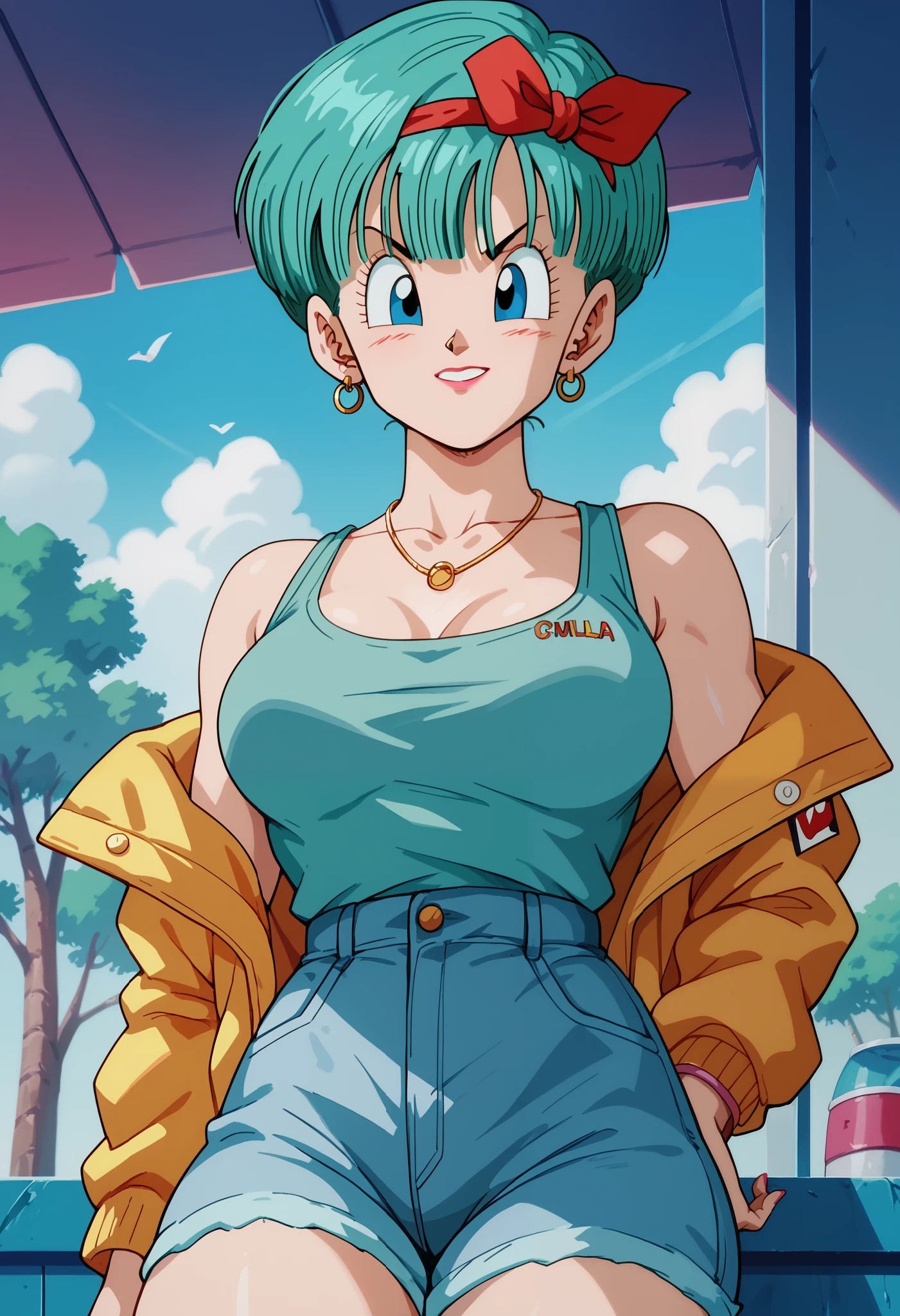 Bulma sensual, capsule corporation 