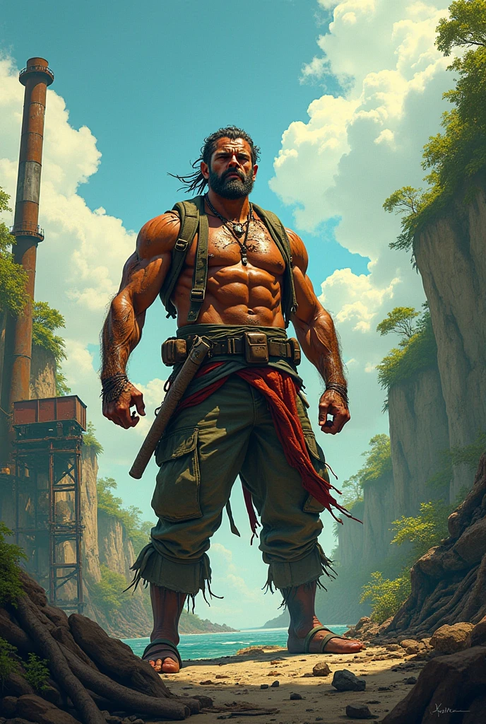 Visions of the forests secrets flash before your eyes, revealing hidden pathways and ancient ruins. make it a strong man
