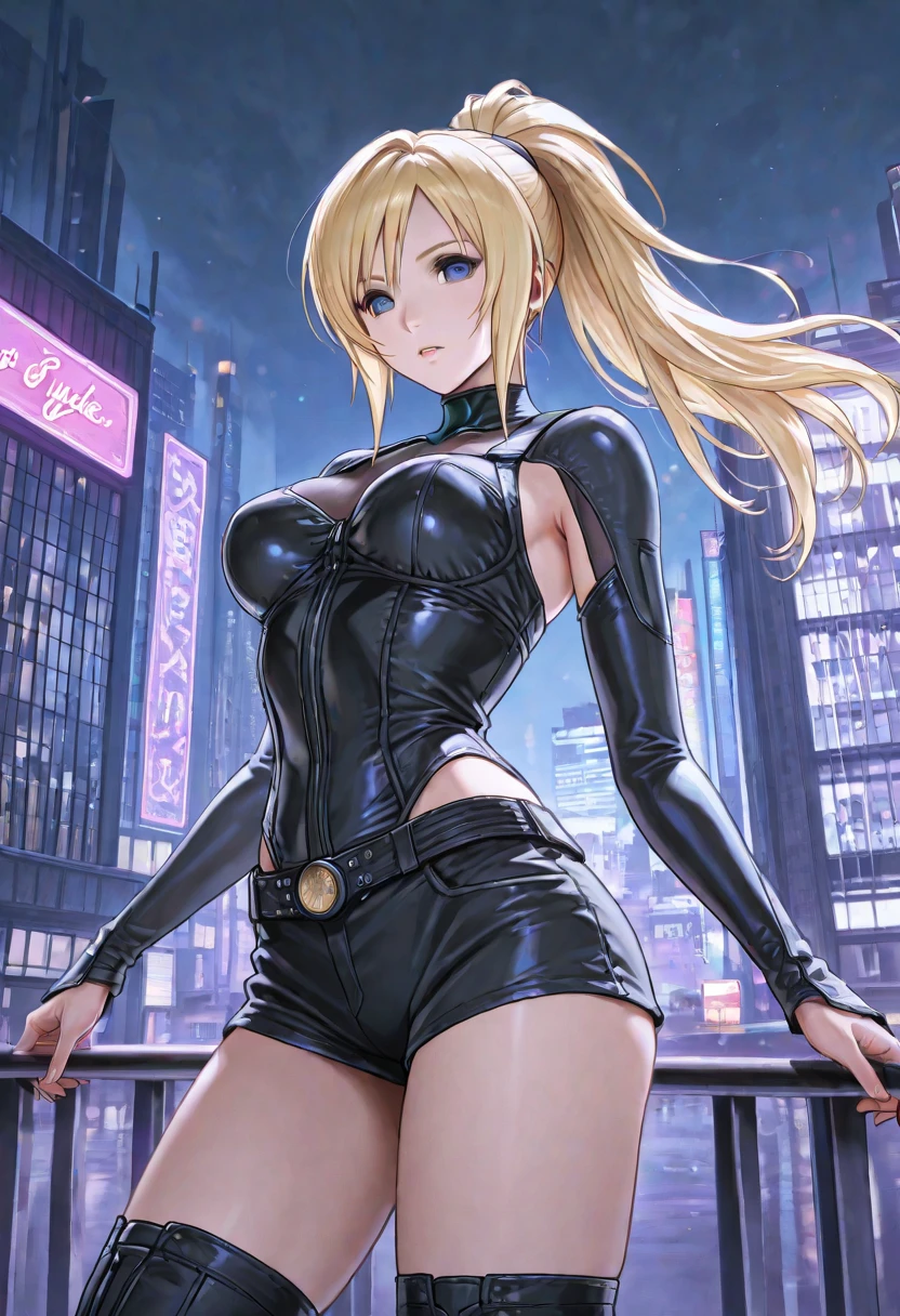 (best quality: 1.2), clean face, (masterpiece: 1.2, 8k)(PureErosFace_V1: 0.7), perfect anatomy, 1girl,a beautiful fashion model ,(masterpiece, official art, best quality) (hazel eyes) ,long and shiny hair, brown hair with blonde streaks in hair, long hair, full lips, upturned nose ((((tan skin, bronze skin, 1.3)))), big , lifstrangerachel
looking at viewer, revealing outfit, police hat, absurdity, intricate details, city, dimanic pose, night, neon signs, cinematic lighting, (highly detailed skin: 1.2) sultry look, seductive