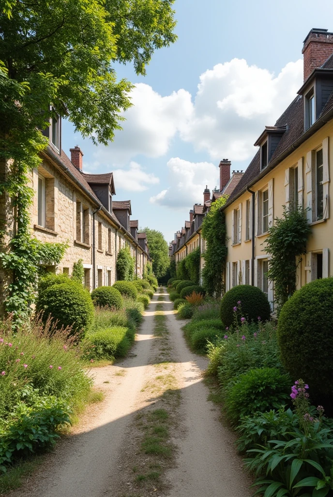 Un jour, après de nombreuses années passées en ville, elle revient à Bierné-les-Villages. Mais le village a changé. Les vieilles maisons commencèrent à s'effondrer, les champs devinrent envahis par la végétation, le vent marchait dans les rues vides, comme s'il cherchait ceux qui étaient partis depuis longtemps. Elle ne pouvait pas regarder ça sans rien faire. Elle se souvenait comment les maisons de son enfance respiraient, comment elles vivaient avec le vent et non contre lui. Avec d'autres architectes, elle a commencé à reconstruire le village. Ensemble, ils ont restauré les vieilles façades des maisons en pierre, amélioré les rues vides et créé davantage d’espaces pour divers événements publics. Le centre du village était à nouveau l'église, qui était désormais entourée d'un parc où les gens pouvaient à nouveau organiser des foires joyeuses et colorées. Des pistes cyclables sont apparues dans les rues, empruntées également par des touristes pratiquant le cyclisme, venus d'autres villes et villages. Le village ne semblait plus abandonné et était prêt à accueillir de nouveaux habitants.
Les gens ont commencé à revenir. Ils ont vu qu’il était possible de vivre différemment – non pas dans la lutte, mais dans l’harmonie. Quand Danielle regardait les enfants courir à nouveau dans les rues, les habitants du village célébrer chaque jour ensemble et le village revivre, elle comprit : parfois, pour se trouver, il faut d’abord partir. Et ensuite… revenir.