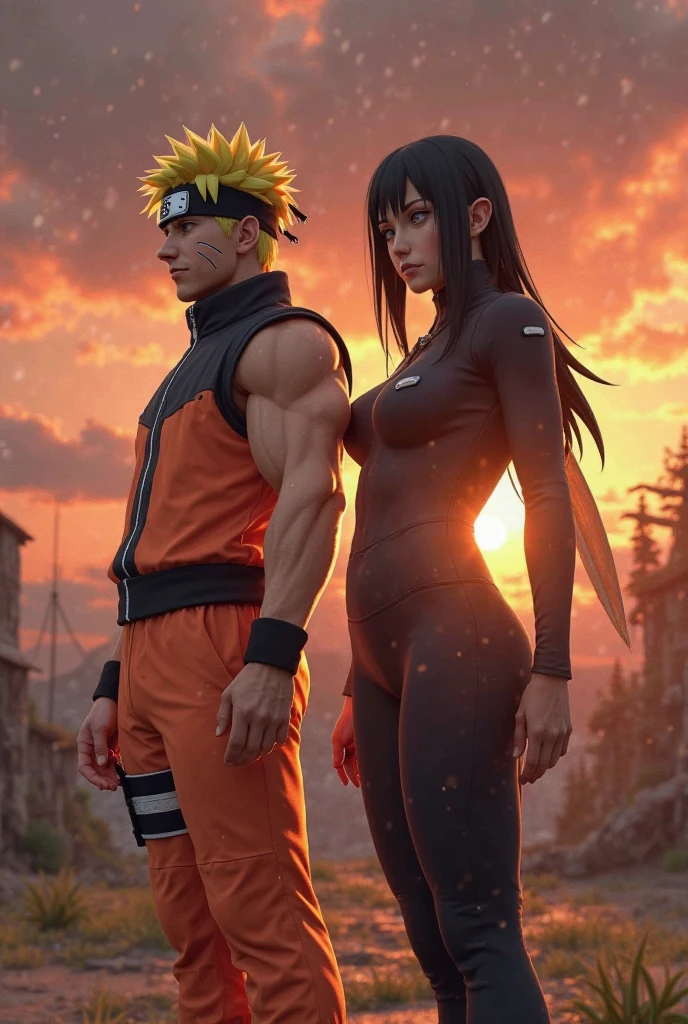 A human and female version of the Naruto fox Kurama