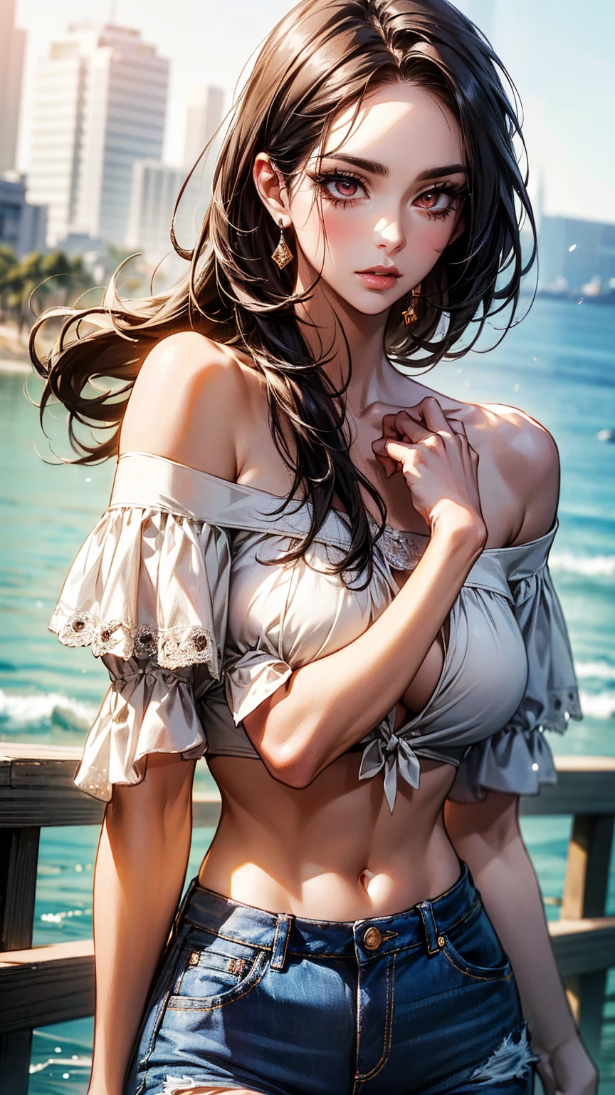 Best quality, portrait, masterpiece, 1 indian girl, walking on sea beach, wet hair, soft body, looking straight at the viewer, big eyes, dark pink wet saree, petticoat, tattooed body, 8k resolution, deep , belly piercing, big brealy detailed, parted lips, perfect anatomy, perfect fingers, ambient lighting, forest, kneeling, spreading legs wide open , POV from back, full pyjamas
