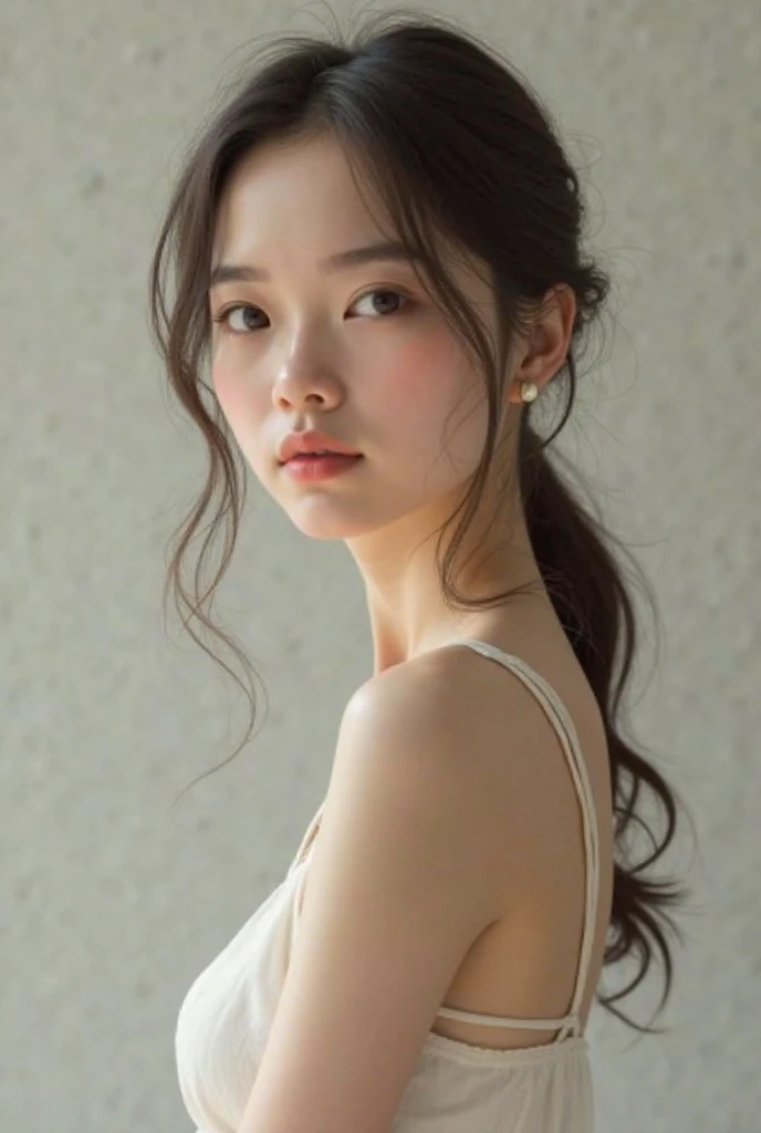 japanese woman,1 female,beautiful,20-year-old,Real natural skin,(RAW photo, highest quality),(realistic, photo-realistic:1.3), clean, masterpiece,finely,masterpiece,Super detailed,High resolution,(best illustrations),(best shadow),Complex, bright, Lens Distortion Correction, Far Lens