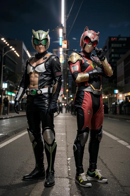 Digga Ultraman vs. Kamen Rider Zero One，mechs