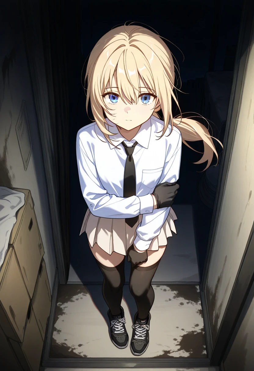 samus aran, (facing viewer:1.25), ponytail, large breasts, hair tie, jacket, jeans, (standing straight:2.0), peeing herself, (wetting herself:1.5), very large peeing stain, huge pee stain, best quality, ultra-detailed, HDR, studio lighting, professional, vivid colors, sharp focus, physiologically-based rendering, bokeh, landscape, blue color palette, soft lighting, dynamic shadows, (hands on thighs:1.5), embarrassed, humiliation, blushing, angry, tears, (facing viewer:2.0)