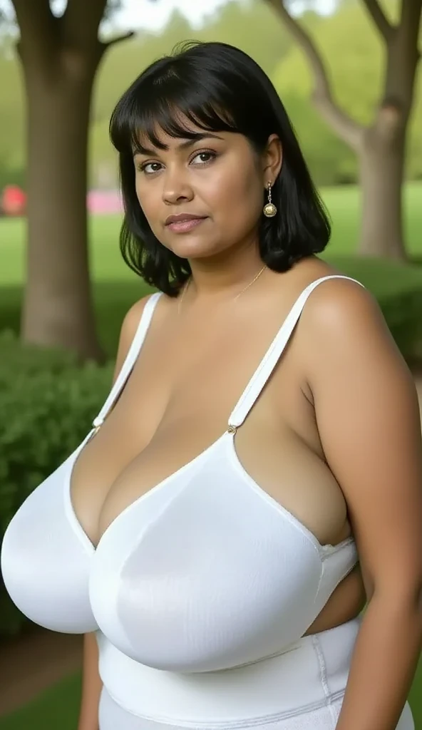 MILF, Sénégal, ÉBÈNE FONCÉ, BBW, photo vintage, visage féminin parfait, tache de rousseur, 1969, Tout de suite, Suscité, mode, TRES TRES GROS seins , SEINS gigantesques, décolleté long, énorme seins, 38HH, vue de face, bikini noir , gros plan, Arrière-plan de la plage ,