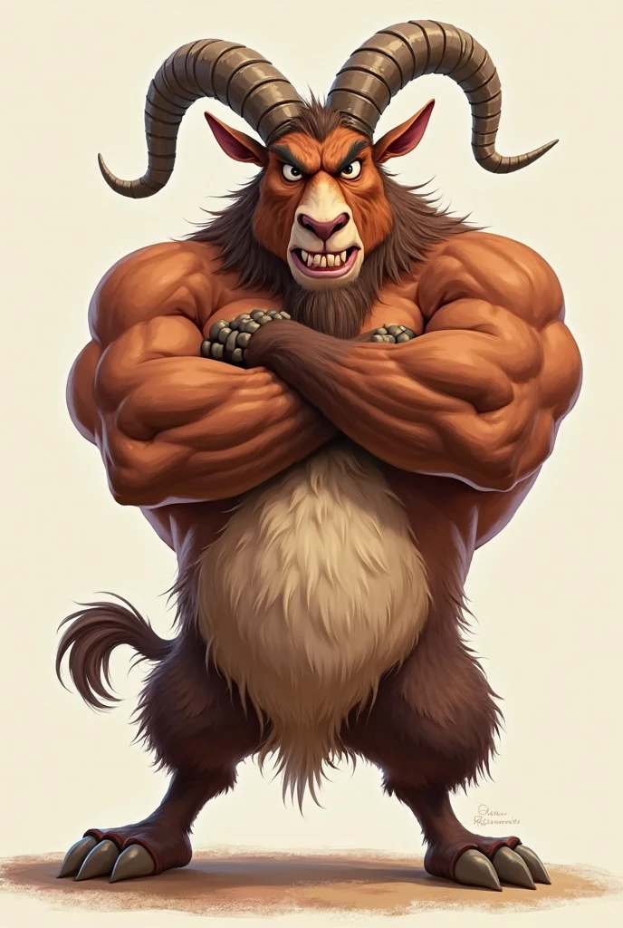 Muscular bull furry, SEX, a ring in its nose, big and strong, with an ectomorph waist. 