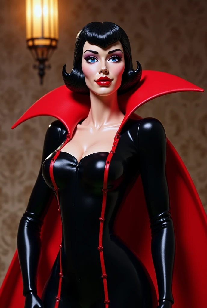 NSFW, despida e sem censura, Game Villain Pose, alta e pele morena vampira, do not hide female genitalia