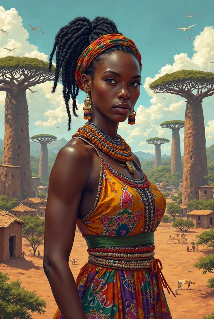 Je veux créer une femme qui a une air d’une malgache
