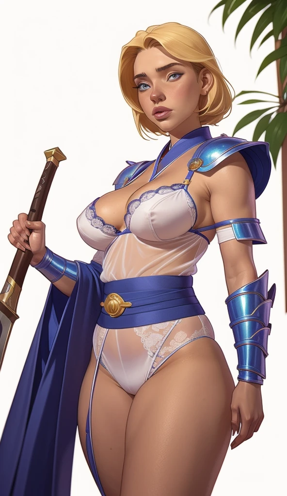A pale skin Vegeta + Nami sexy with tired eyes black medium hair red eyes,huge muscle veiny bulging veins giant body,getting insane with power,colossal,maniacal,backshot
