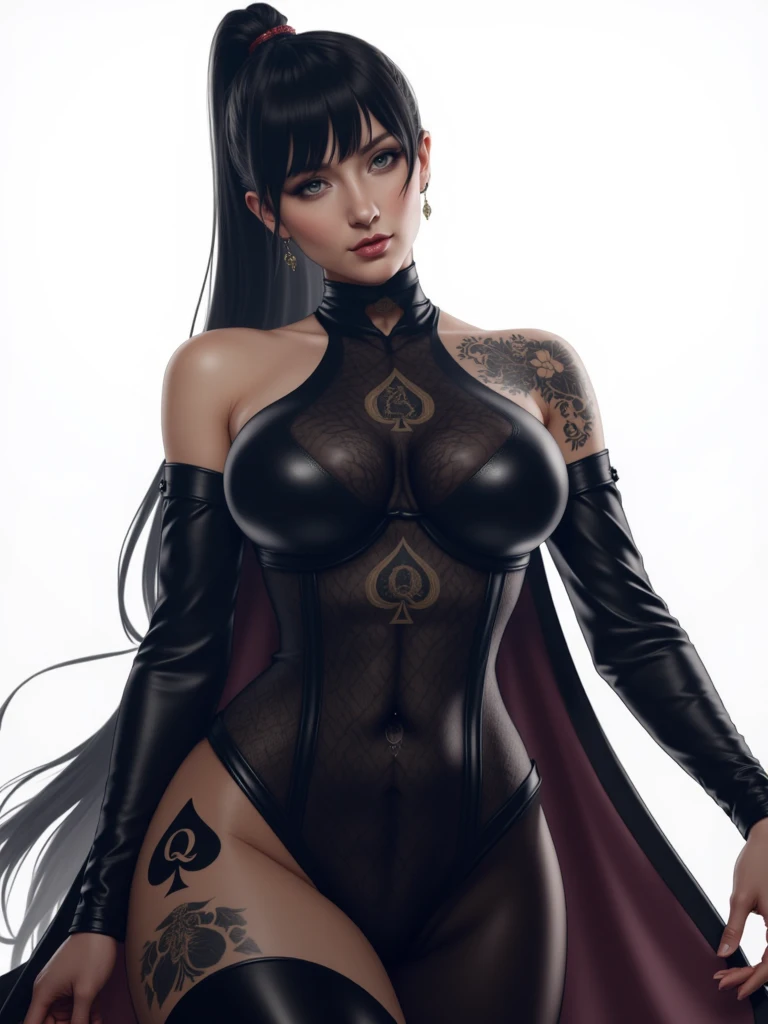 Mysterious, scary, flirtatious, hot,