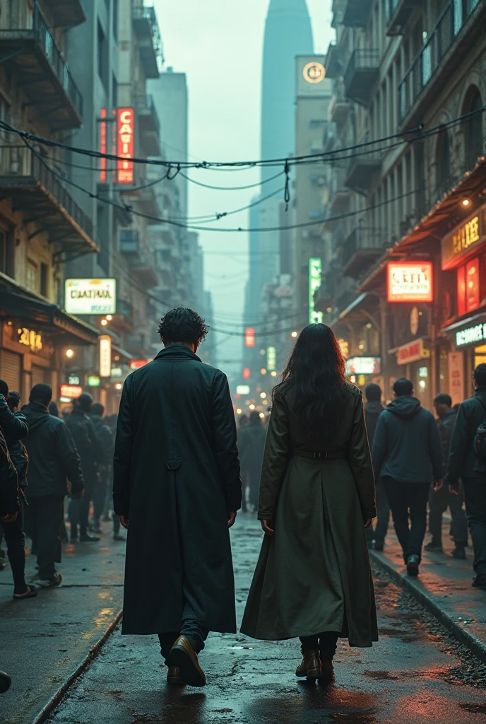 Beggar beggar and rich husband wife mix Ai image
