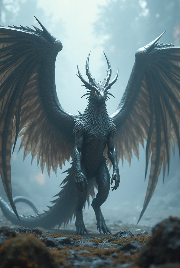 a monstruous form of a griffin full of power