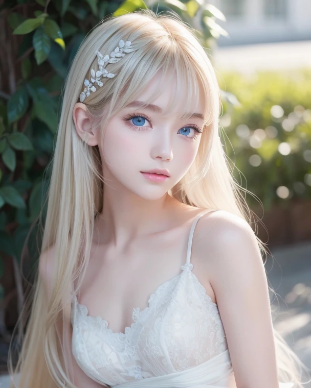 (((Wearing a fur coat))),((upper body))Extraordinary beauty、beautiful, calm and bright look、Refreshing look、完璧なbeautifulcute顔、Very bright, Bright Blue Eyes、Twin tails、Long bangs between the eyes、Long platinum blonde straight hair、beautiful facial hair、とてもcute、beautifully、Young little woman、非常に完璧なbeautifulcute顔、beautiful clear cute eyes、Real女性、cute,((Small breasts:1.4))、(((Long white hair)))、Earrings、Pink Lip、choker、Real、Highest quality、Detailed face、Detailed Background、Depth of written boundary、alone、night,Highest quality、High resolution、超High resolution（Real：1.4）Detailed eyes、Gradation、Perfect anatomical figure、Woman with perfect body、Highly detailed skin、非常にDetailed face、細部までbeautiful目、Background blur、