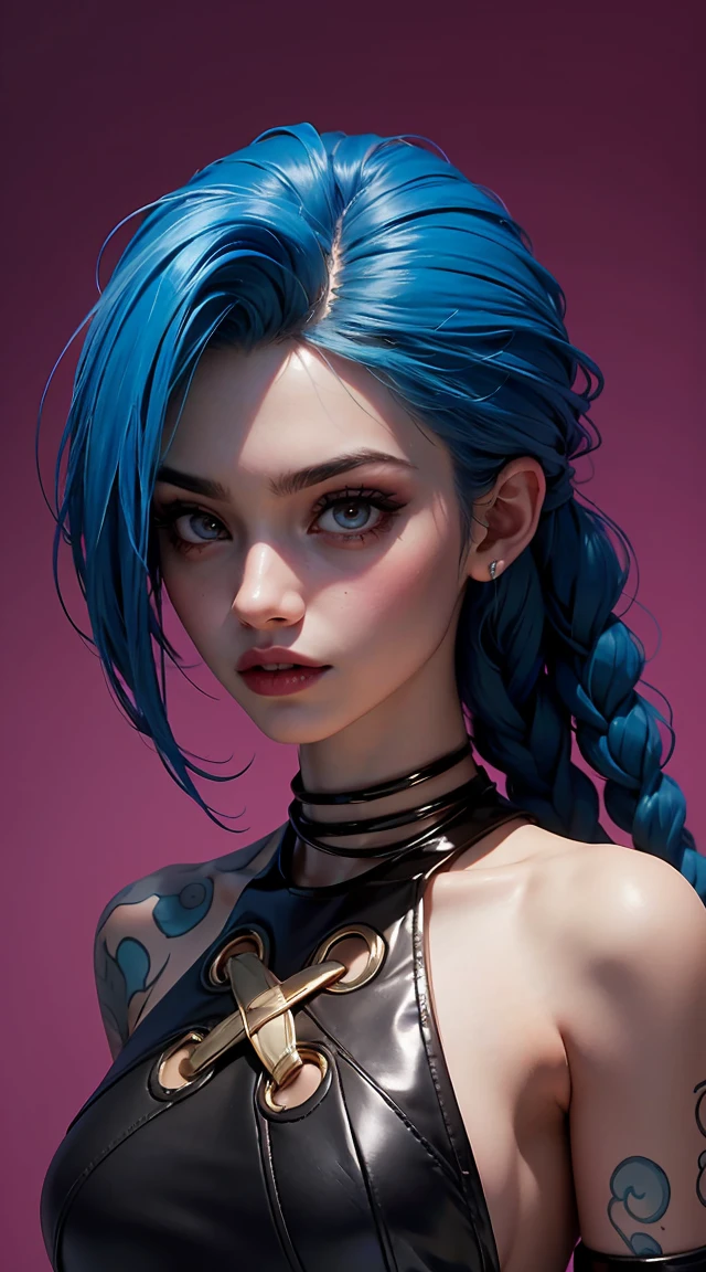 (very_detailed:1.4), photography of jinxlol, holding baseball bat, beautiful face, roof, rain, intricate, highly_detailed, professional, hd, 8k, cinematic lighting, cinematic, <lora:jinxLeagueOfLegends_v10:1>