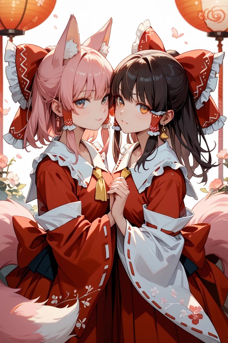 A titled Douluo with multiple red soul rings,It's a beautiful sister,Pink and white color scheme,It is called the soft bone rabbit