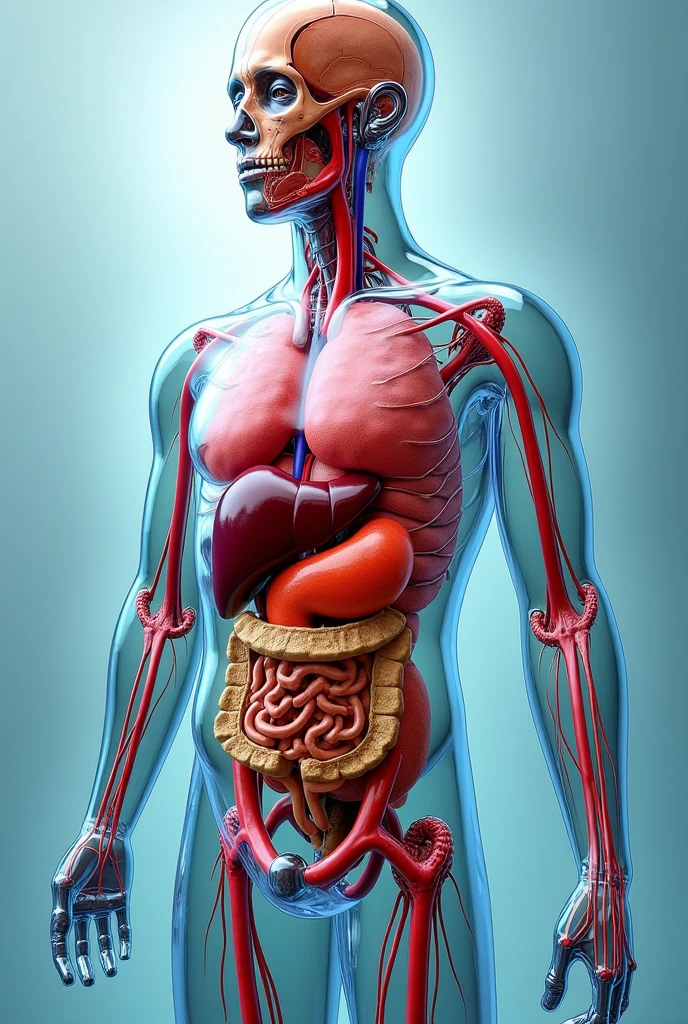 Create a model of human organs for a science fair