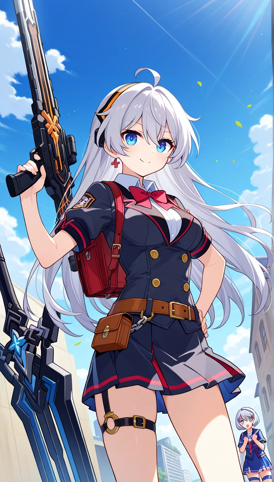 Very cute battleship girl、Weapon equipment、All bullets fired、